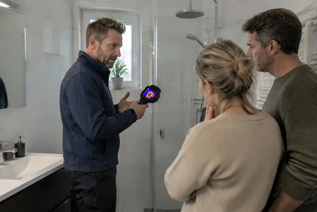 Lekdetectie Aalsmeer – specialist legt bevindingen uit aan bewoner
